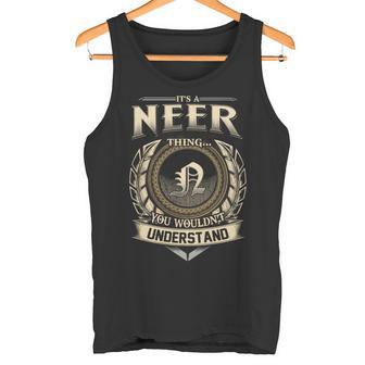 It's A Neer Thing You Wouldn't Understand Name Vintage Tank Top - Thegiftio UK