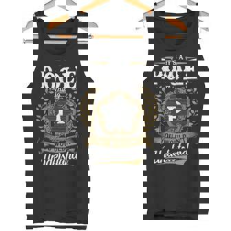 It's A Poole Thing You Wouldn't Understand Personalized Last Name Poole Family Crest Coat Of Arm Tank Top | Seseable UK