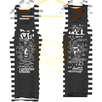 It's A Roell Thing You Wouldn't Understand Personalized Last Name Roell Family Crest Coat Of Arm Tank Top - Thegiftio