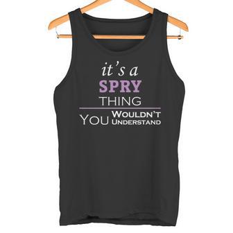 It's A Spry Thing You Wouldn't Understand Spry For Spry 37 Tank Top - Thegiftio UK