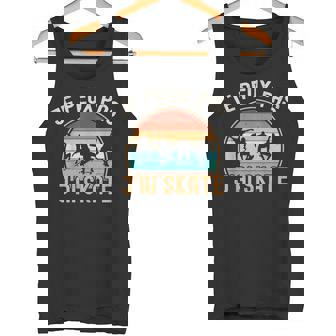 Je Peux Pas J'ai Skate Humour Skateboard Retro Skateboardeur Débardeur e - Cadeauxyz
