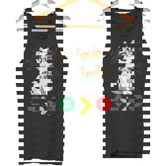 Junenteenth Cat 1865 Equality Is Greater Than Division Tank Top - Monsterry