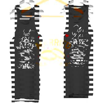 Just Married 2025 Wedding Anniversary For Couples Honeymoon Tank Top - Monsterry