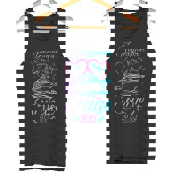 Just Married 2025 Wedding Ring Matching Tee Honeymoon Cruise Tank Top - Monsterry