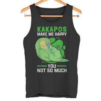 Kakapos Machen Glücklich New Zealand Flying Kakapo Tank Top - Geschenkecke