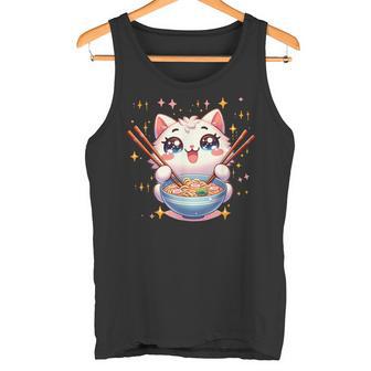 Katze Ramen Essen Nudeln Manga Anime Japanisch Kawaii Cute Tank Top - Geschenkecke