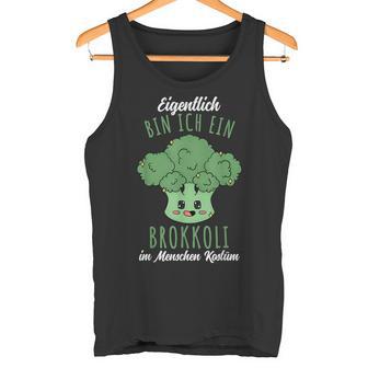 Kawaii Eigentlich Bin Ich Ein Brokkoli Kostüm Tank Top - Geschenkecke