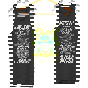 Keep Calm And Drink Like A Keep Calm And Letcannon Handle It Tank Top - Seseable