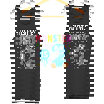Kids Little Monster Birthday 2 Years Old 2nd B-Day Monster Tank Top - Monsterry
