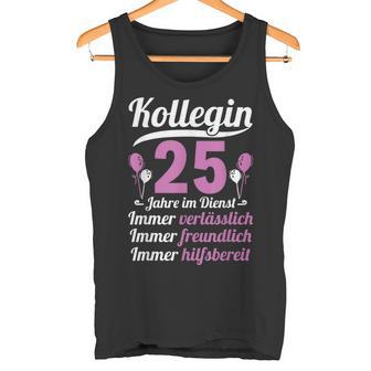 Kollegin Jahre Im Dienst 25 Jahriges Service Anniversary German Lang S Tank Top - Geschenkecke