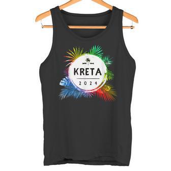 Kreta 2024 Colourful Travel Quote Tank Top - Geschenkecke