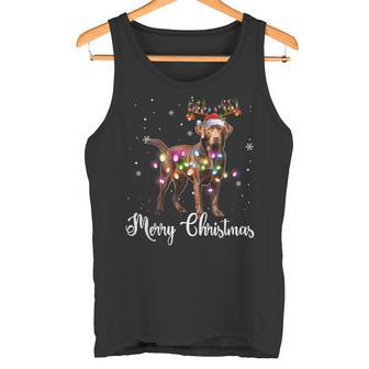 Labrador Retriever Christmas Reindeer Dog Lover Tank Top - Geschenkecke