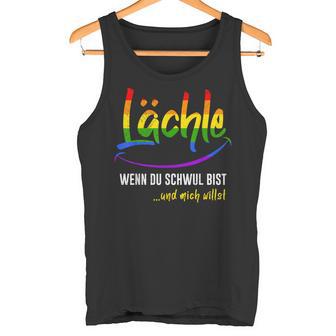 Lächle Wenn Du Schwul Bist Gay Pride Lgbt Pride Gay Tank Top - Geschenkecke