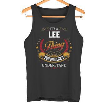 Lee Family Crest Lee Lee Clothing Lee T Lee T For The Lee Tank Top - Thegiftio UK