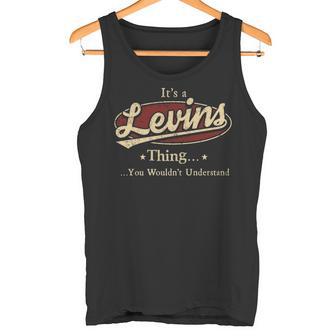 Levins Personalized Name Name Print S With Name Levins Tank Top - Thegiftio UK