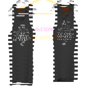 Life Is Awesome So Are Nut Butters Vegan Foodie Quote Tank Top - Monsterry