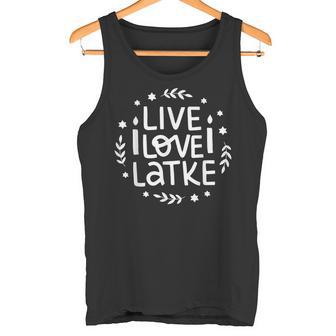 Live Love Latke Hanukkah Hanukkah Tank Top - Geschenkecke