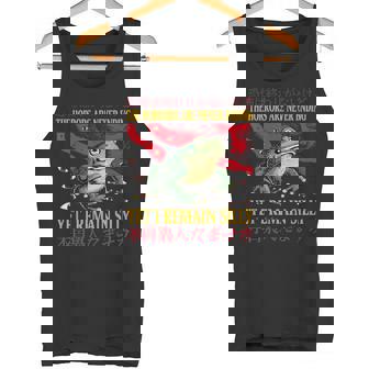 Los Horrores Nunca Terminan Pero Sigo Siendo Una Rana Japonesa Tonta Camiseta sin mangas - Regaloses