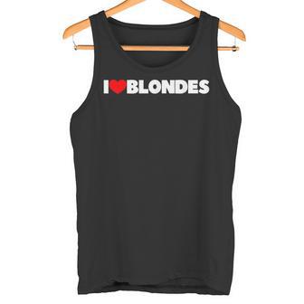 I Love Heart Blonde Tank Top - Geschenkecke