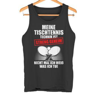 Meine Tischtennis Technik Tank Top - Geschenkecke