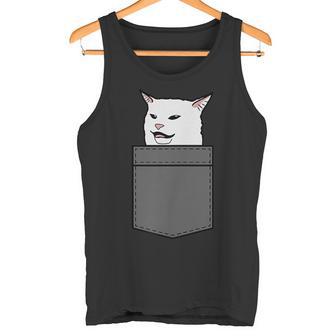 Meme Cat In Bag Tank Top - Geschenkecke