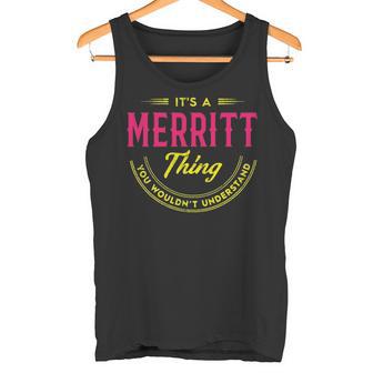 Merrit Personalized Name Name Print S With Name Merritt 2 Tank Top - Thegiftio UK