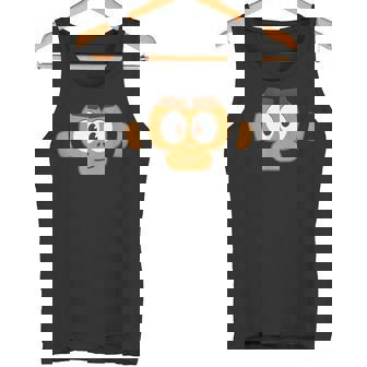 Monkey Face Happy Smug Cute Adorable Monkey Animal Character Tank Top - Monsterry