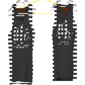 Mr Est 2025 Just Married Promoted To Mr Mrs Wedding Tank Top - Monsterry