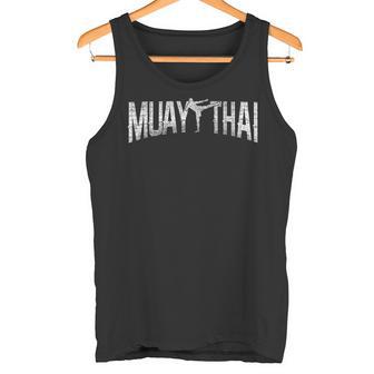 Muay Thaiintage Retro Fighter Fighter Lettering Tank Top - Geschenkecke