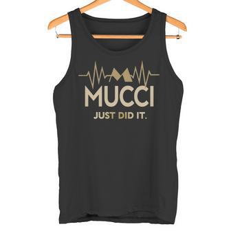 Mucci Just Did I Personalized Last Name Tank Top - Thegiftio UK