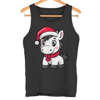 Niedlicher Weihnachtspferd-Comic Tank Top - Geschenkecke