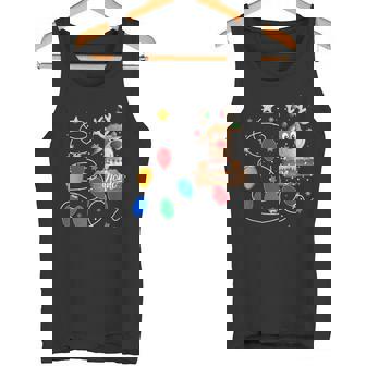 Nonni Reindeer Lights Christmas Tree Cute Christmas Tank Top - Monsterry