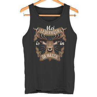 Oktoberfest Mei Lederhosn Is In Da Wäsch Deer Cool Tank Top - Geschenkecke