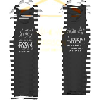 Orrison Just Did I Personalized Last Name Tank Top | Seseable UK