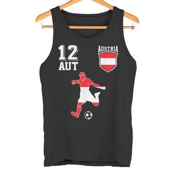 Österreich Fan Em Spieler Ball Nummer 12 Tank Top - Geschenkecke