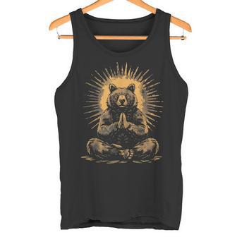 Ours Méditation Bouddhiste Zen Bouddha Spiritualité Yoga Débardeur e - Cadeauxyz