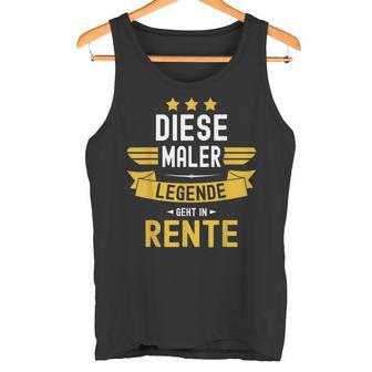 With Painter Pensioner Dese Legende Geht In Rente Tank Top - Geschenkecke