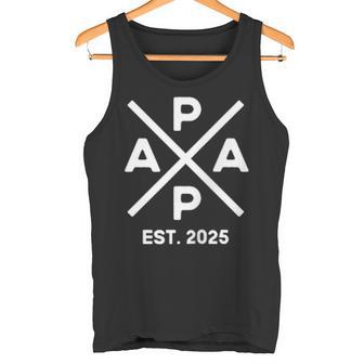 Papa Est 2025 Werdender Papa 25 Level Up Zum Papa 2025 Tank Top - Geschenkecke