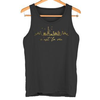 Paris France Skyline C'est Laieintage Tank Top - Geschenkecke