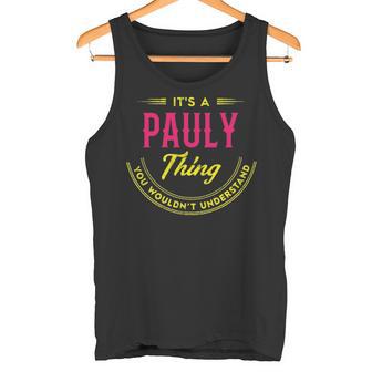 Pauly Personalized Name Name Print S With Name Pauly 2 Tank Top - Thegiftio UK