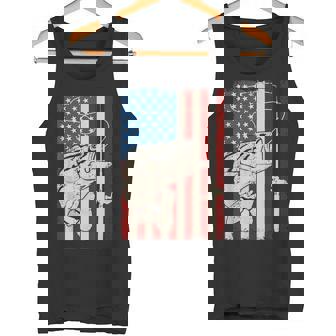 Pêche Drapeau Américainintage Usa Patriotique Pêcheur Débardeur e - Cadeauxyz