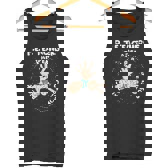 Physical Education PE Teacher Rock Paper Scissor Tank Top - Monsterry