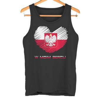 Poland In My Heart Polska Tank Top - Seseable