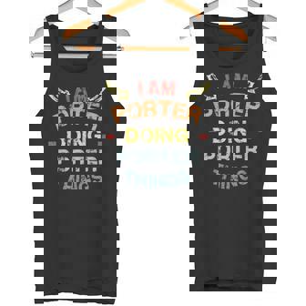 Porter Family Crest Porter Porter Clothing Porter T Porter T For The Porter Png Tank Top - Thegiftio UK