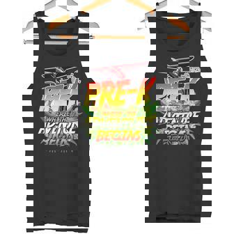 Pre-K Where The Adventure Begins Safari Theme Teacher Tank Top - Monsterry