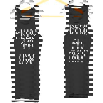 Pretend I'm A Teacup Costume Tea Cup Halloween Party Tank Top - Monsterry