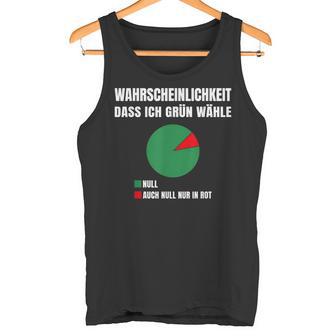 Probability Dass Ich Gegen Grüne Grün Nein Danke Tank Top - Geschenkecke