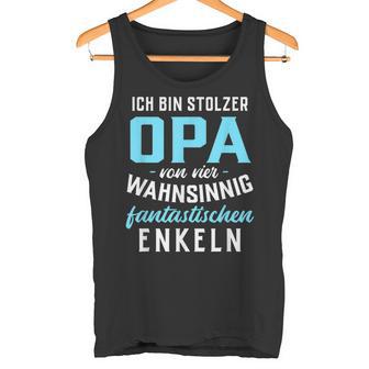 With Proud Grandpaonier Wahnsinnig Fantastischen Grandkels 4 Grandson S Tank Top - Geschenkecke