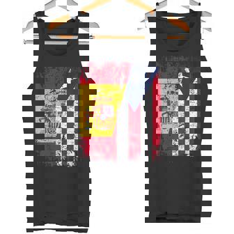 Puerto Rico España Bandera De La Amistad Puerto Rico Camiseta sin mangas - Regaloses