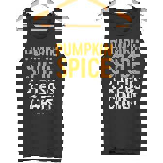 Pumpkin Spice And Jesus Christ Fall Season T-Shirt Tank Top - Monsterry